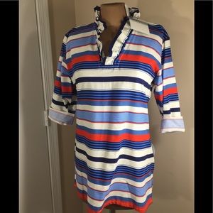 Haley and the Hound Striped Tunic